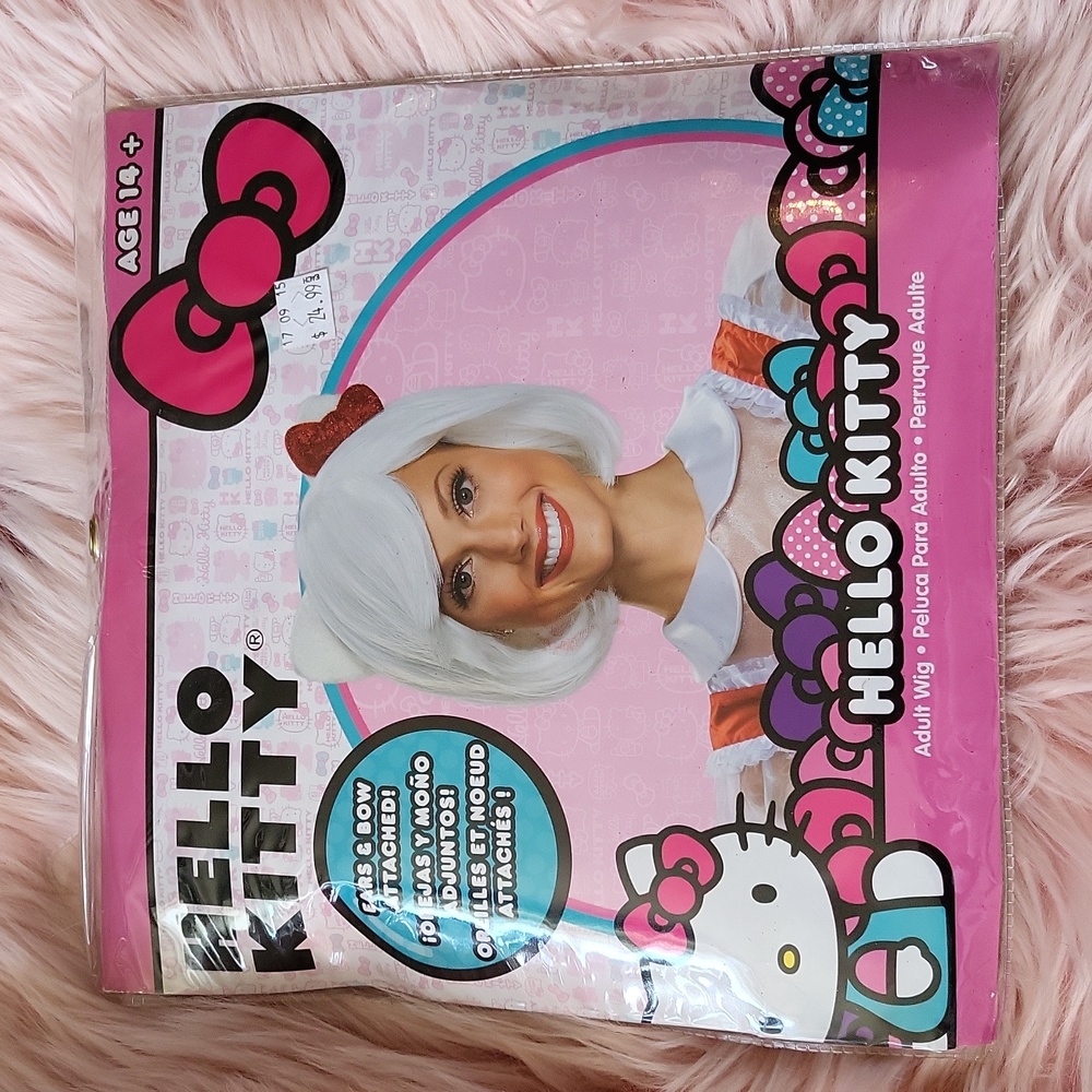 Brand New HELLO KITTY HALLOWEEN ADULT WIG